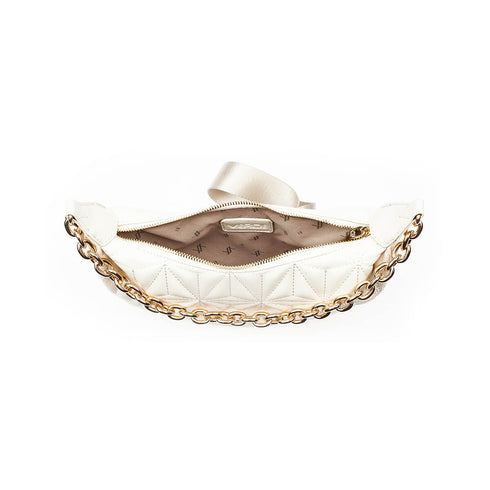 Verde Γυναικεία Τσάντα Χιαστί 16-7368 Εκρού